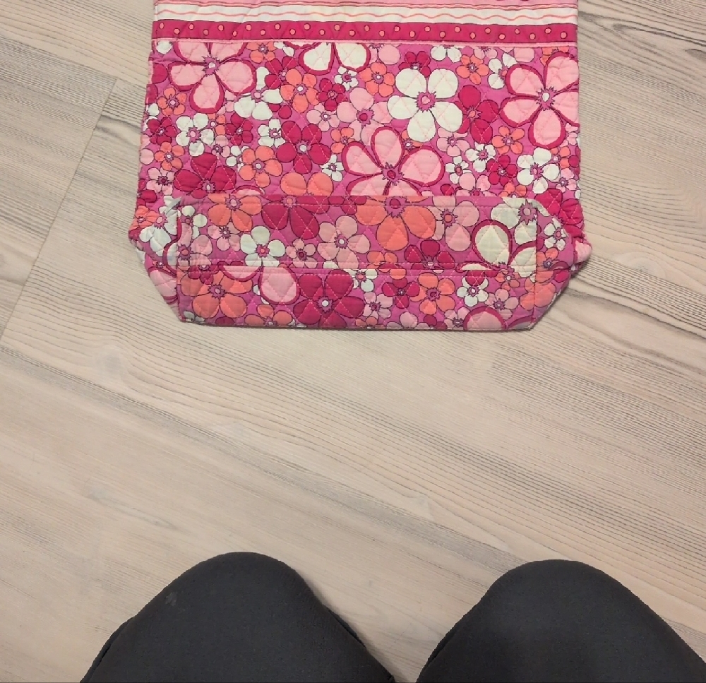 Vera Bradley Floral Pink Tote Bag - Picture 3 of 5